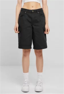 Ladies Cotton Cargo Bermuda black