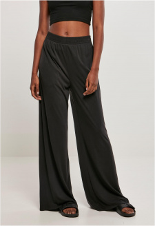 Ladies Modal Wide Leg Pants black