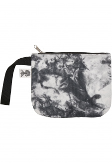 Tie Dye Cosmetic Pouch black/white