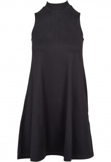 Ladies A-Line Turtleneck Dress black