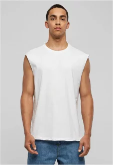 Open Edge Sleeveless Tee white