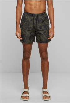 Pattern Swim Shorts palm/olive