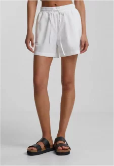 Ladies Seersucker Shorts white