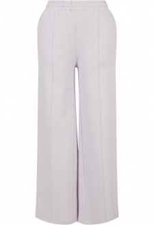 Ladies Straight Pin Tuck Sweat Pants softlilac