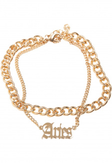 Zodiac Golden Anklet aries