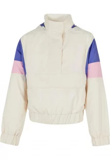 Girls Light 3-Tone Pull Over Jacket whitesand/purpleday/girlypink