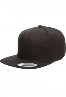 Premium 5-Panel Snapback Cap black/black