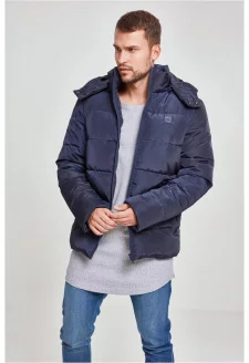 Hooded Puffer Jacket navy