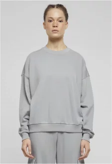 Ladies Oversized Light Terry Crewneck lightasphalt