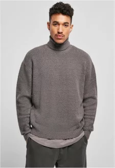 Oversized Roll Neck Sweater asphalt