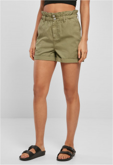 Ladies Paperbag Shorts khaki