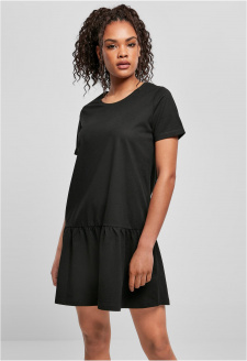 Ladies Valance Tee Dress black