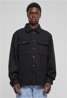 Plain Overshirt black