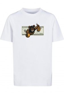 Kids Money Bear Tee white