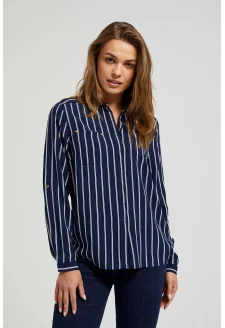 WOMEN'S SHIRT Z-KO-4515 NAVY