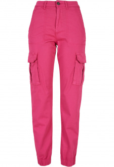 Ladies Cotton Twill Utility Pants hibiskus pink