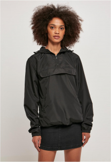 Ladies Recycled Basic Pull Over Jacket black