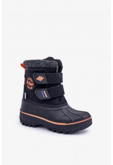 Śniegowce Dziecięce Na Rzepy Lee Cooper LCJ-24-44-2865K Czarne