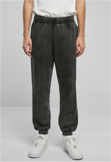 Heavy Stone Washed Sweatpants black