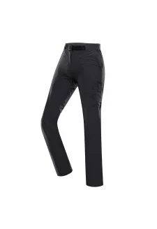 Dámské softshellové kalhoty s cool-dry ALPINE PRO CORBA dk.true gray