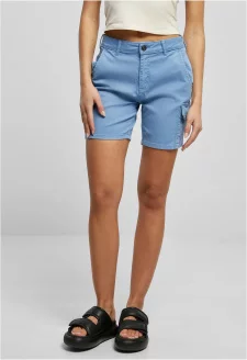 Ladies High Waist Cargo Shorts horizonblue
