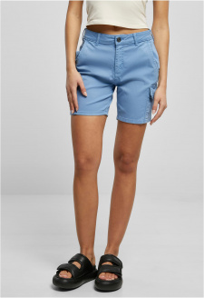 Ladies High Waist Cargo Shorts horizonblue