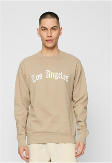 Los Angeles Wording Crewneck darksand