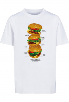 Kids Triple Burger Tee white