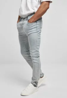 Slim Fit Zip Jeans lighter washed
