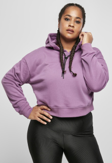 Ladies Short Terry Hoody duskviolet