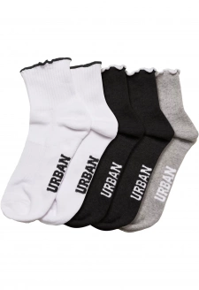 Girly Small Edge Socks 4-Pack multicolor