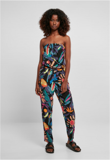 Ladies Viscose Bandeau Jumpsuit blackfruity