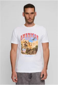 American Life Mount Roushmore Tee white