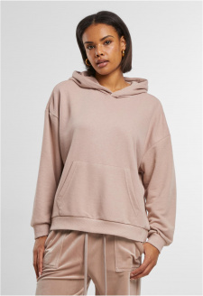 Ladies Light Terry Oversized Hoodie duskrose