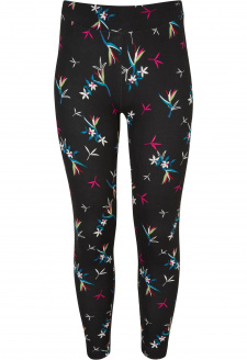 Girls Soft AOP Leggings blackfloret