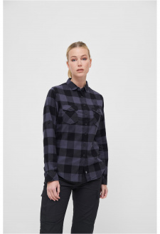 Amy Flanell Shirt GIRLS black/grey