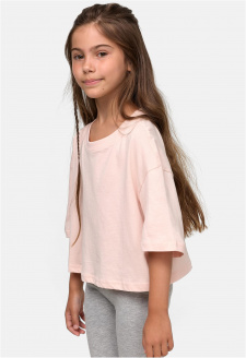 Girls Short Kimono Tee pink