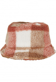 Sherpa Check Bucket Hat whitesand/toffee