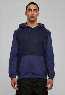 2-Tone Fake Raglan Hoody midnightnavy/darkblue