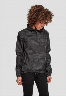 Ladies Camo Pull Over Jacket darkcamo