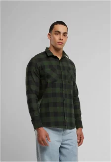 Checked Flanell Shirt blk/forest
