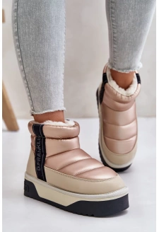 Niskie Śniegowce Na Grubej Podeszwie D.Franklin DFSH371010 Beżowe