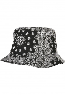 Bandana Print Bucket Hat black