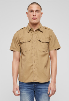 Vintage Shirt shortsleeve camel