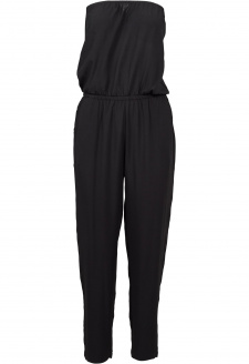 Ladies Viscose Bandeau Jumpsuit black