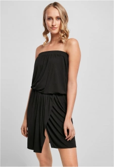 Ladies Viscose Short Bandeau Dress black