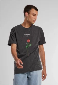 Lost Youth Rose Tee charcoal