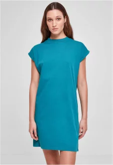 Ladies Turtle Extended Shoulder Dress watergreen