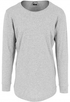 Long Shaped Fashion L/S Tee grey