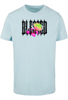 Blessed Rose Tee ocean blue